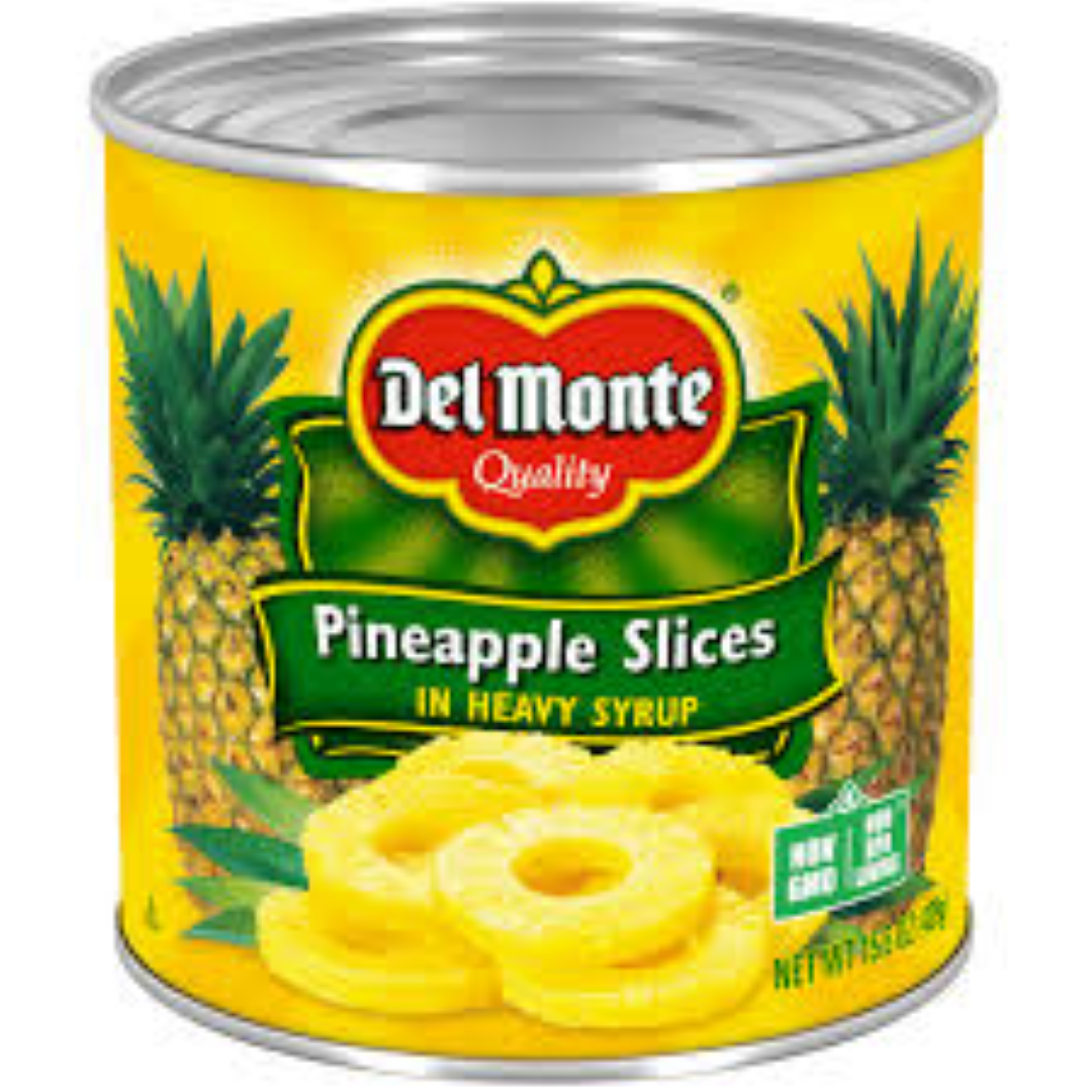 DELMONTE SLICED PINEAPLE IN SYRUP 432G